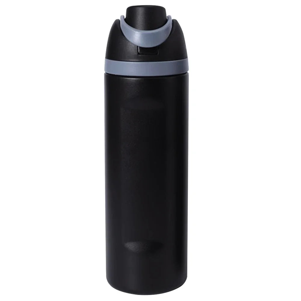 19oz 24oz 32oz Botol Air Keluli Tahan Karat Tertebat Dengan Cawan Termos Jerami Kelalang Vakum Botol Air Kereta Untuk Perjalanan Sukan