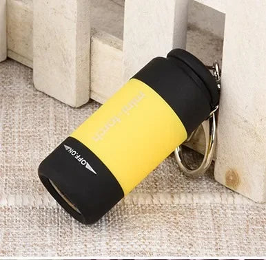 Lampu Suluh Poket Mikro LED Portable USB Lampu Suluh Rantai Kunci Boleh Dicas Semula Kalis Air Lampu Suluh Perkhemahan Kembara Luar Rumah