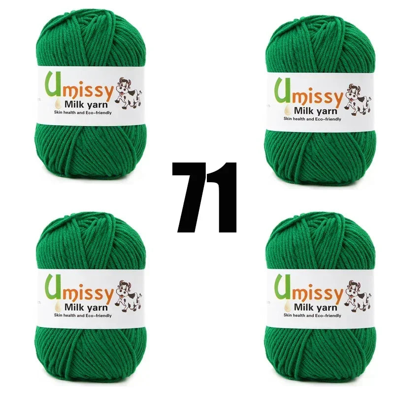4pcs 50g Knit Yarn for Sale Hilo Yarn Crochet Threads Ball Estambre Para Tejer