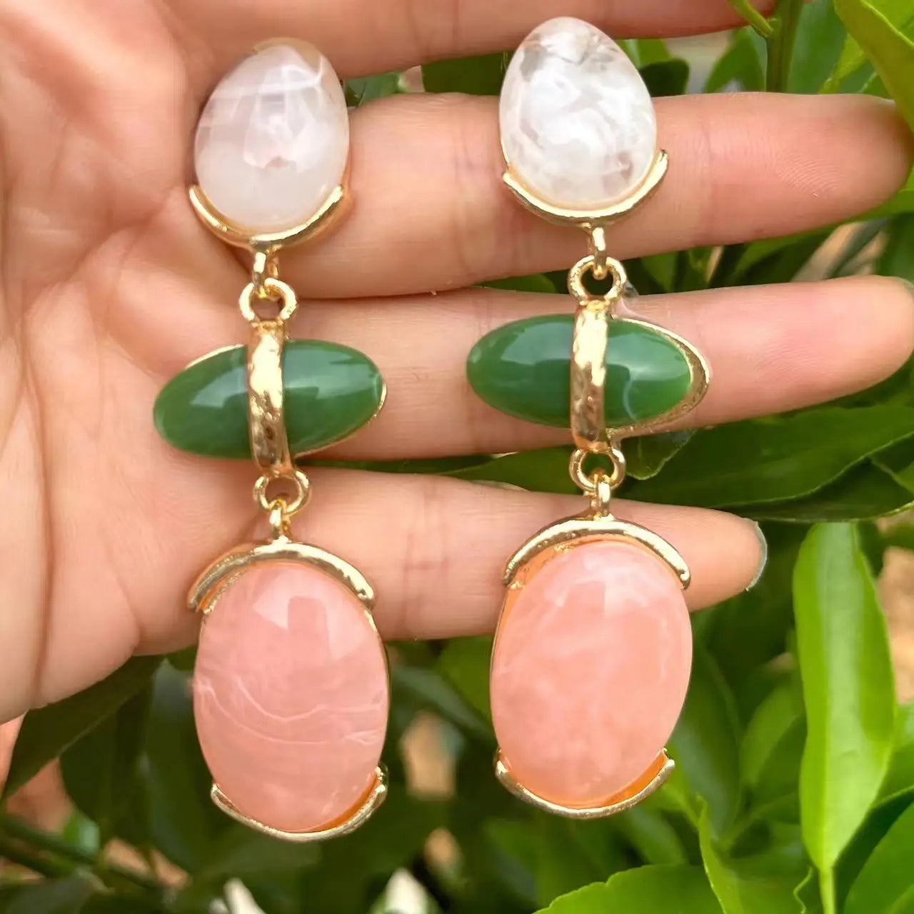 Anting Titisan Air Resin Baharu untuk Barang Kemas Kasual Parti Wanita