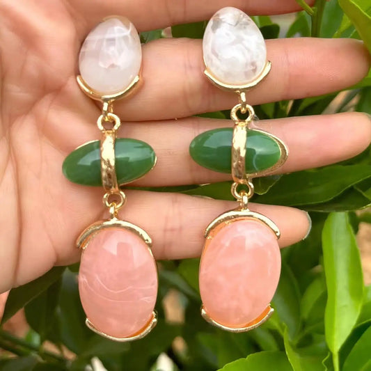 New Resin Water Drop Earrings for Woman Party Casual Jewelry