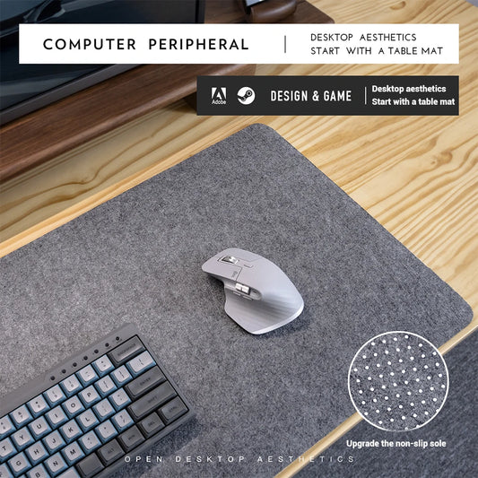 Kusyen Pad tetikus permainan XXL besar Pelindung Meja Komputer Pejabat Premium Pelindung Meja Komputer Riba Kusyen Tidak licin Pad meja tetikus Pad tetikus