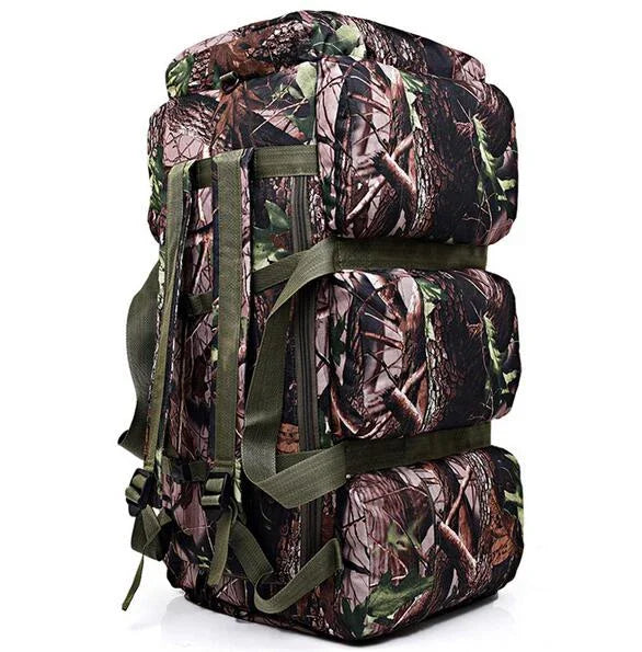 2024 New High Quality 90L Large Capacity Hunting Travel Bags Oxford/canvas Backpack Camouflage Duffel Bag Waterproof Backpack