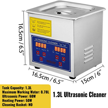 VEVOR 1.3L 2L 3L 6L 10L 15L 22L 30L Ultrasonic Cleaner Lave-Dishes Portable Washing Machine Diswasher Ultrasound Home Appliances
