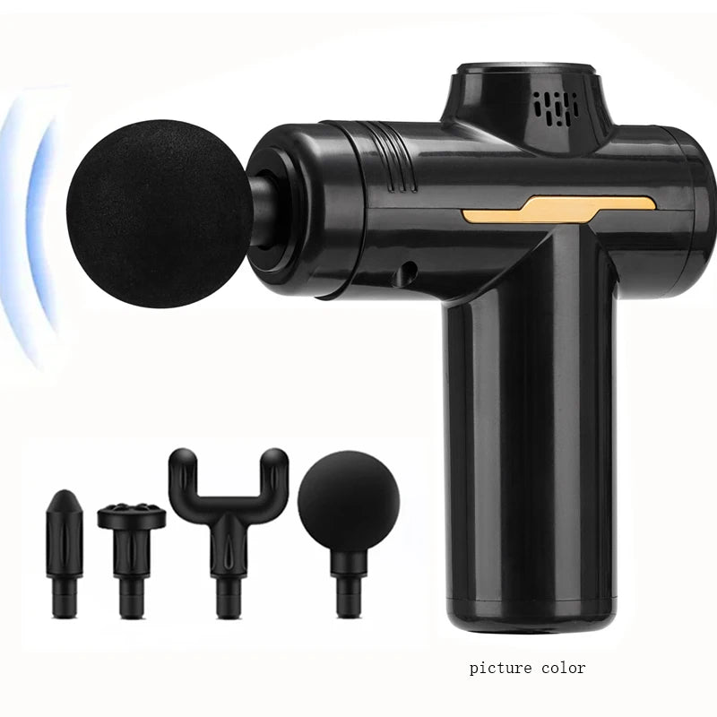 Pistol Fascia Elektrik Gred Profesional Pengurut Relaksasi Otot Bisu Pegang Leher Pistol Fascia Mini