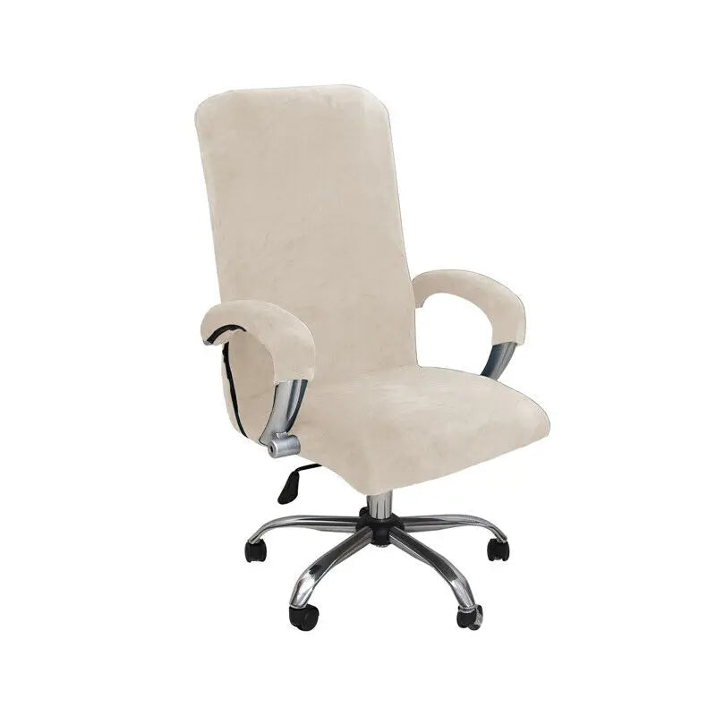 New Elastic Stretch Velvet Office Chair Cover Rotate Swivel Computer Chair High Back Protector Arm Covers Chair Slipcover