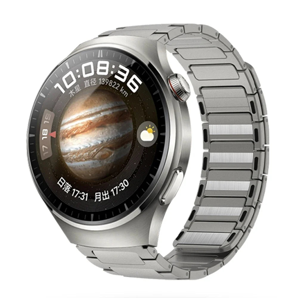Tali Keluli Tahan Karat Magnetik untuk Jam Tangan Pintar Huawei Watch 4 Pro GT5 Pro 46mm Jalur 22mm untuk Oneplus 2R Amazfit Balance T-rex 3