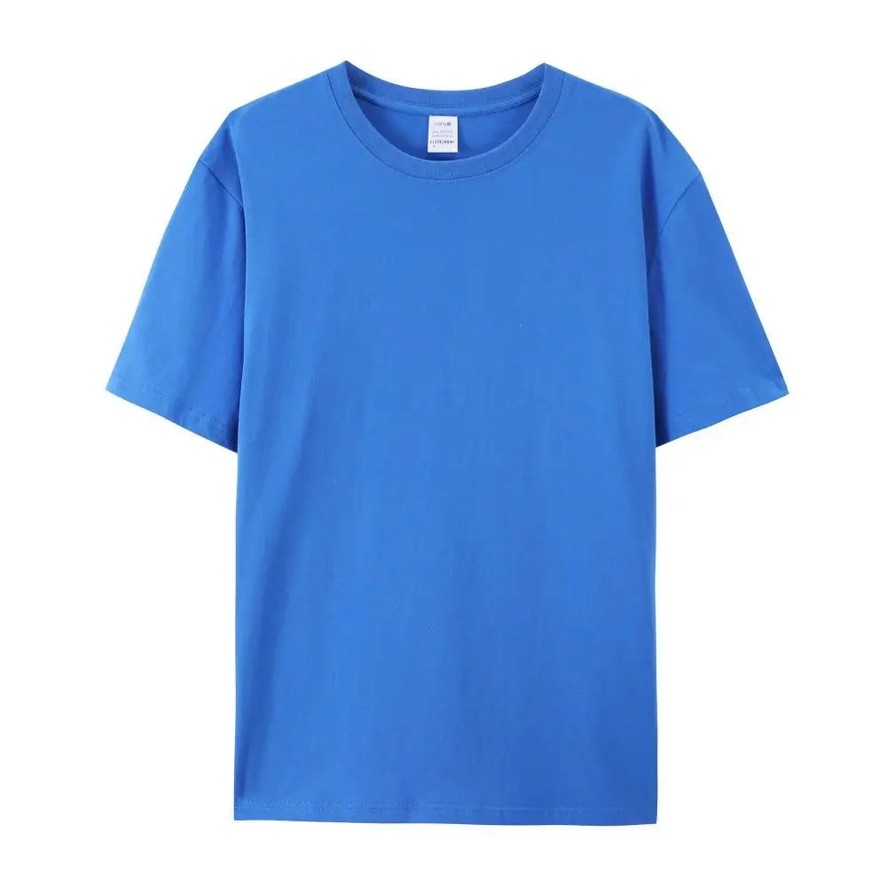 100% Kapas Kemeja-T Uniseks Putih Polos Leher Krew Tshirt Coton Herren Kemeja-T Uomo Kosong Hitam T-Shirt untuk Lelaki Playeras De Hombre