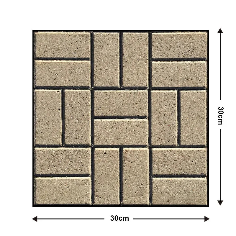 10 Keping Pelekat Dinding Pelekat Diri 3D 30x30cm Kertas Dinding PVC Kalis Air Mural Seni Dinding Boleh Alih untuk Hiasan Ruang Tamu Rumah DIY