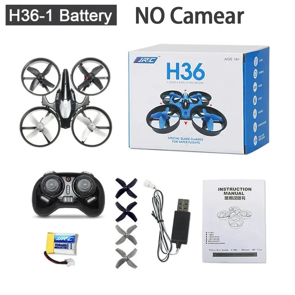 JJRC H107/H36 8K menembak mini drone quadcopter kanak-kanak mainan kawalan jauh helikopter pintar mengelak halangan