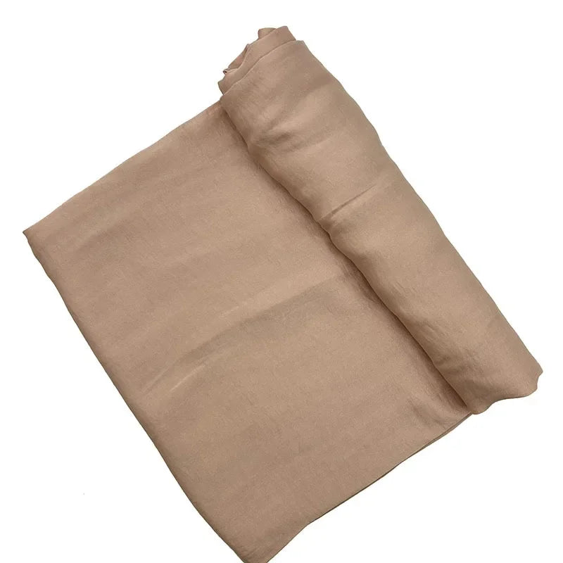Tudung Chiffon Satin Baldu Wanita Selendang Polos Lembut Mewah Tudung Muslim Premium Tudung Serban Balut Selendang Foulard Femme