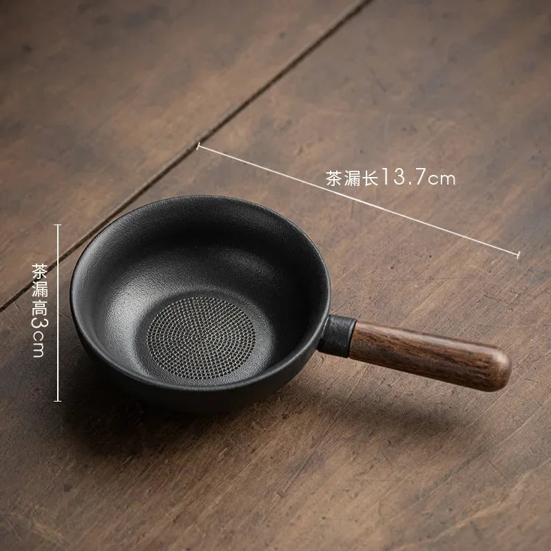 Seramik Penapis Teh Daun Penapis Kung Fu Set Teh Infuser Kreatif Buatan Tangan Kopi Penapis Teh Aksesori Dapur Alat Teh