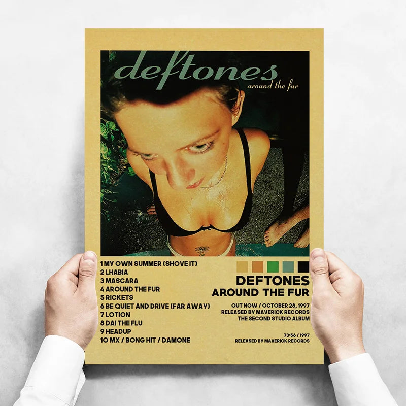 Mitski Drake Deftones Band Girl Lovers Poster Album Muzik EstetikRapper Kanvas Lukisan Poster Hiasan Dinding Bilik untuk Dinding