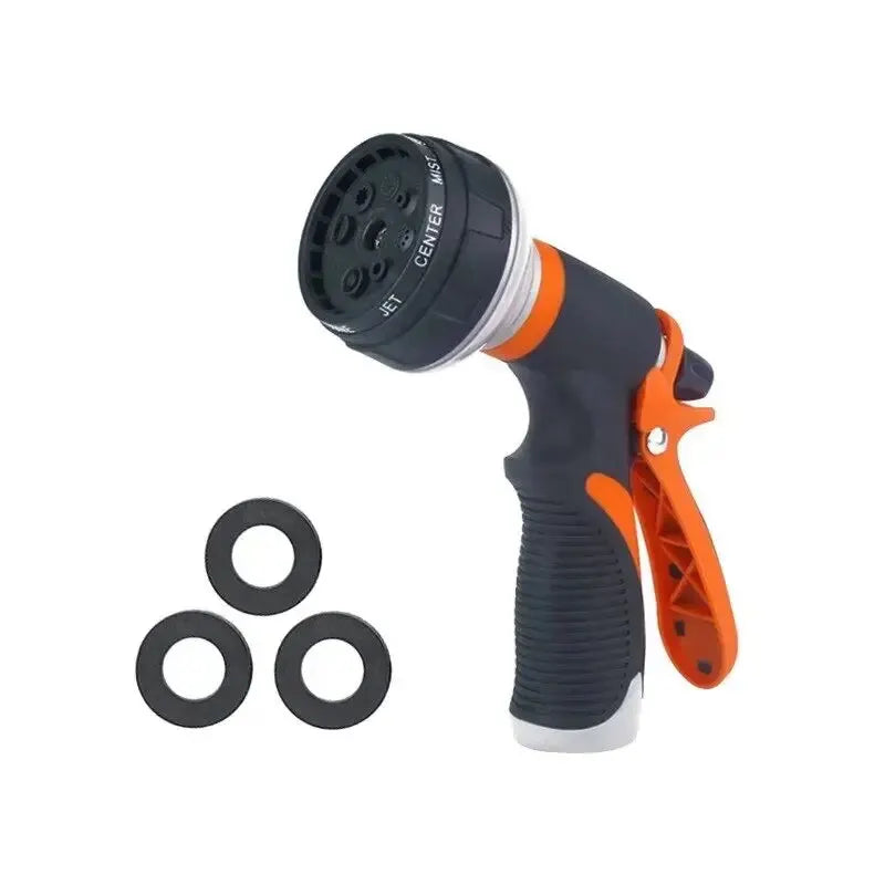 8 Pattern Garden Water Gun Hose Nozzle Mutifunctional Household Car Washing Yard Water Sprayer Pipe Tube Nozzle Sprinkle Tools