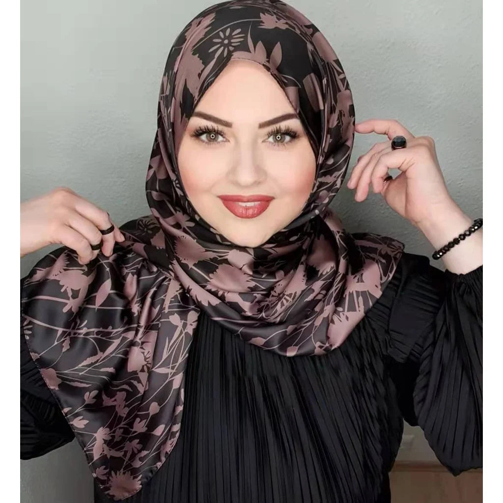 Abaya Busana Sutera Hitam Muslim Abaya Hijab Jersi Selendang Abaya Pakaian untuk Wanita Serban Ndercap Segera Hijab Modal Islam Bungkus Kepala