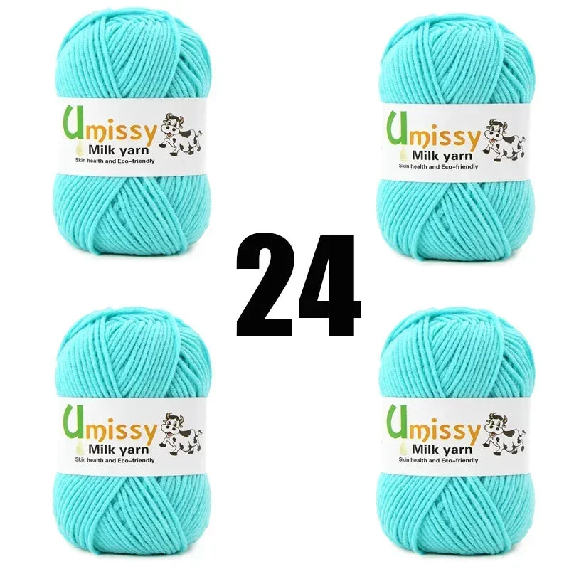 4pcs 50g Knit Yarn for Sale Hilo Yarn Crochet Threads Ball Estambre Para Tejer