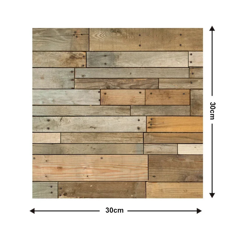 10 Keping Pelekat Dinding Pelekat Diri 3D 30x30cm Kertas Dinding PVC Kalis Air Mural Seni Dinding Boleh Alih untuk Hiasan Ruang Tamu Rumah DIY