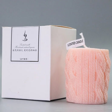 Thread Post Christmas Candle Props Christmas Decoration Thread Post Style Scented Candle