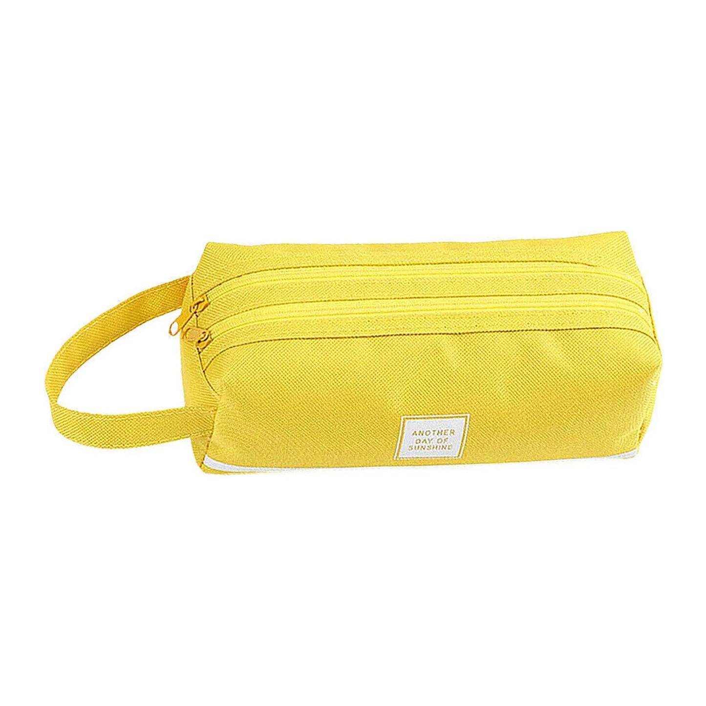 New Double Layer Pencil Case Big Capacity Portable Canvas School supplies Student pen bags Kids Stationery Pen storage Bags