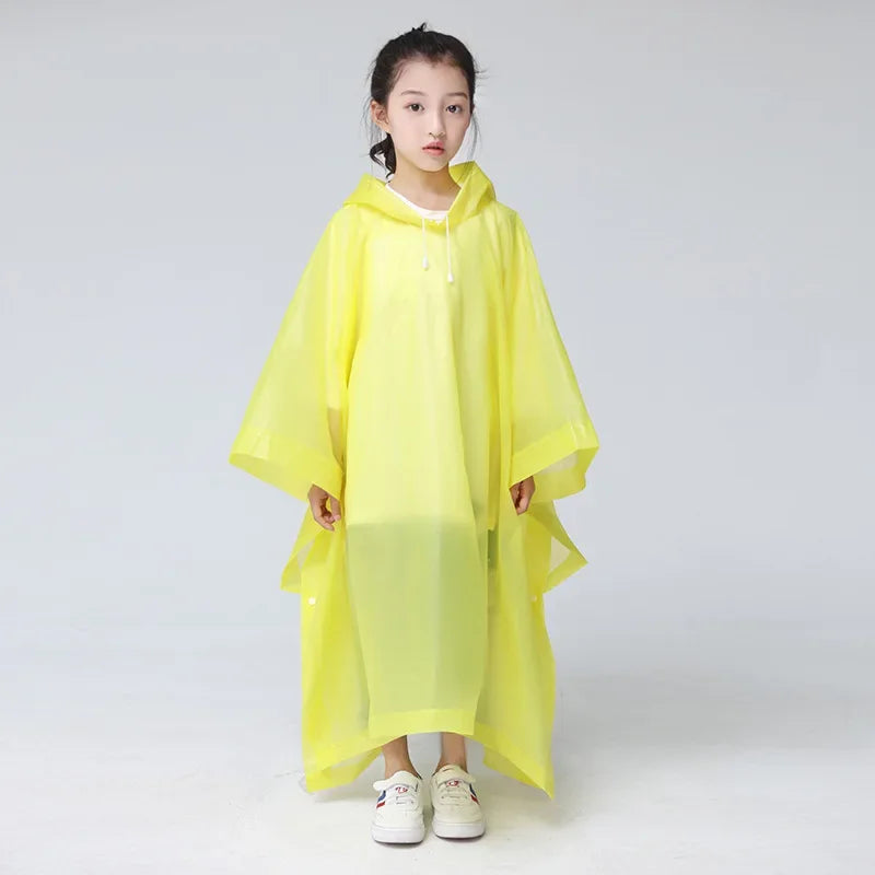 Baju Hujan Kanak-kanak Perjalanan Jubah Fesyen Ringan Baju Hujan Pelajar Lelaki dan Perempuan Baju Hujan Basikal Elektrik