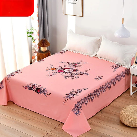 Cotton Bed Sheet Old Coarse Cloth Bed Sheet Thickened Single Double Bed Sheet Student Dormitory Fitted Bed Sheet