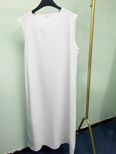 Abaya Tanpa Lengan Pakaian Hitam Muslim Di Bawah Abaya Slip Dress Pakaian Islam Wanita Di Dalam Abaya Jubah Pakaian Dalam