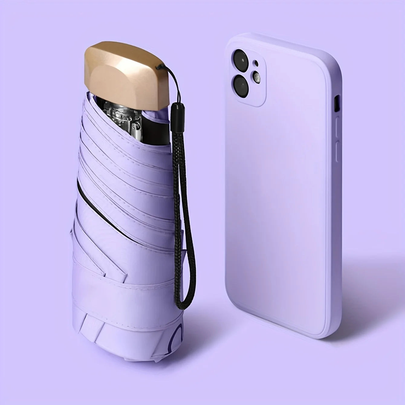 Mini Sun Parasol Payung Lipat Kecil Hujan Fesyen Anti-UV Kalis Air Portable Poket Hadiah Payung Perjalanan untuk Wanita Perempuan