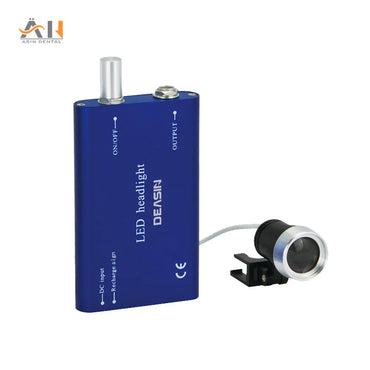 Dental 3W Wireless LED Headlight With Clip Portable Binocular Light For Dentist Loupe Lab Medical Magnifier