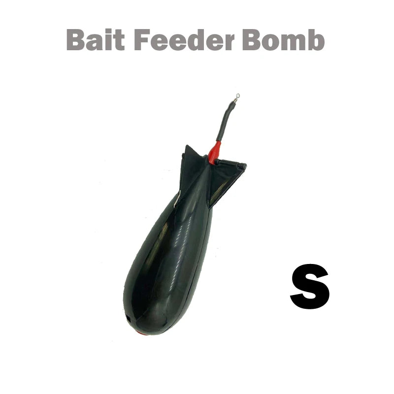 TOLU Memancing Roket Feeder Besar Kecil Spod Bomb Float Lure Umpan Pemegang 2 Saiz Pellet Roket Feeder Kedudukan Aksesori Gear