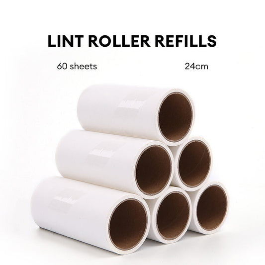 Refillable Paper roller Sticky hair Roll 10/16/19/24CM-60 times Collect dust and dust roller cleaning roller dust roller hair roller roller dust brush