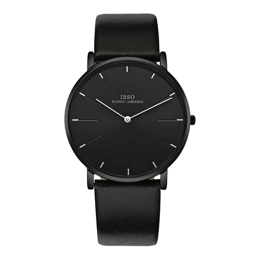 Jam Tangan Lelaki Jenama Asal Biru Kulit Kalis Air 2024 Pakaian Jam Tangan Kuarza Lelaki Trend Ultra Mewah Jam Tangan Lelaki Coklat