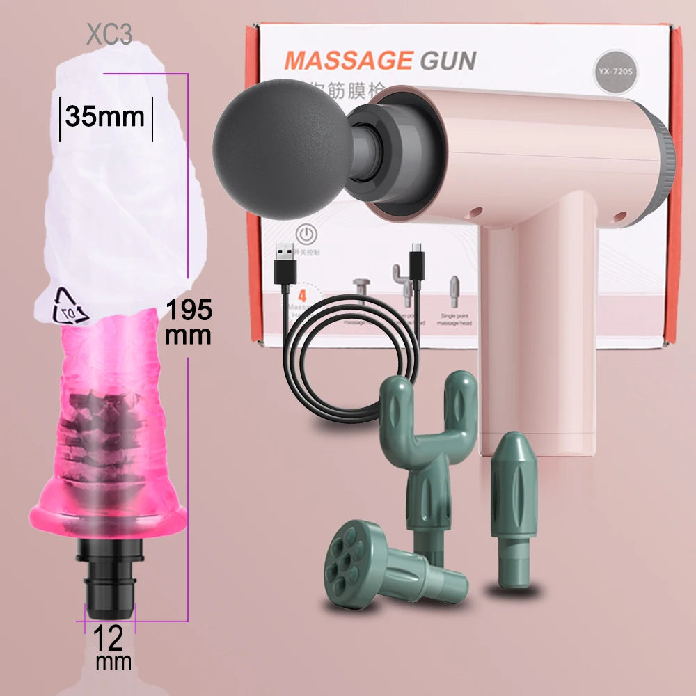 Fascia Massge Gun Getaran Tisu Dalam Pengurut Kelonggaran Otot Peranti Kecergasan Mudah Alih Untuk Menghidupkan Semula Sakit Lengan Leher Badan