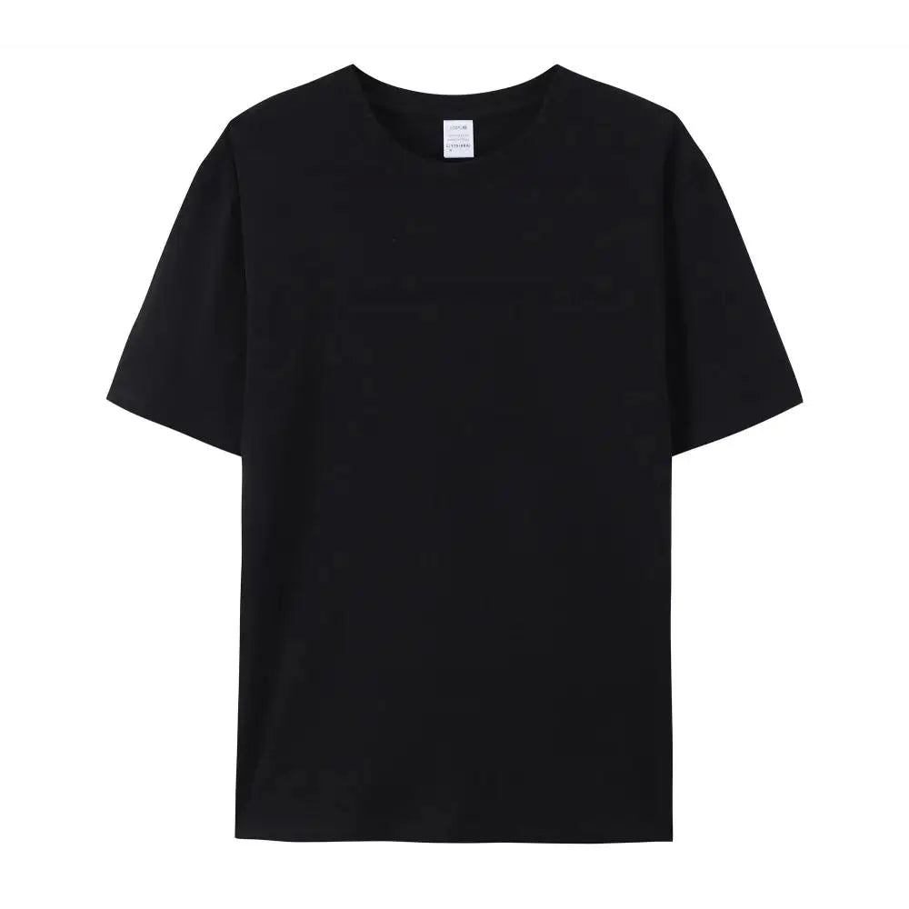 100% Kapas Kemeja-T Uniseks Putih Polos Leher Krew Tshirt Coton Herren Kemeja-T Uomo Kosong Hitam T-Shirt untuk Lelaki Playeras De Hombre