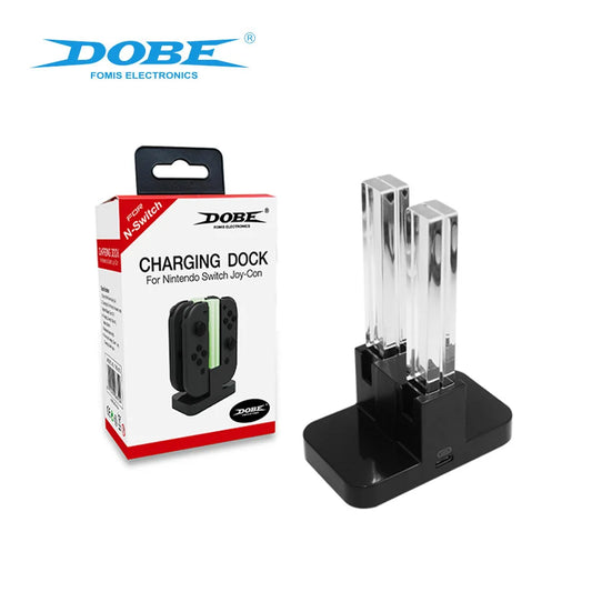 4 Dalam 1 LED Pengecas Stand Dok Penunjuk Stesen Untuk Nintendo Switch NS Untuk Joy-Con Pengawal Stand Pemegang Stesen Pengecasan Dok