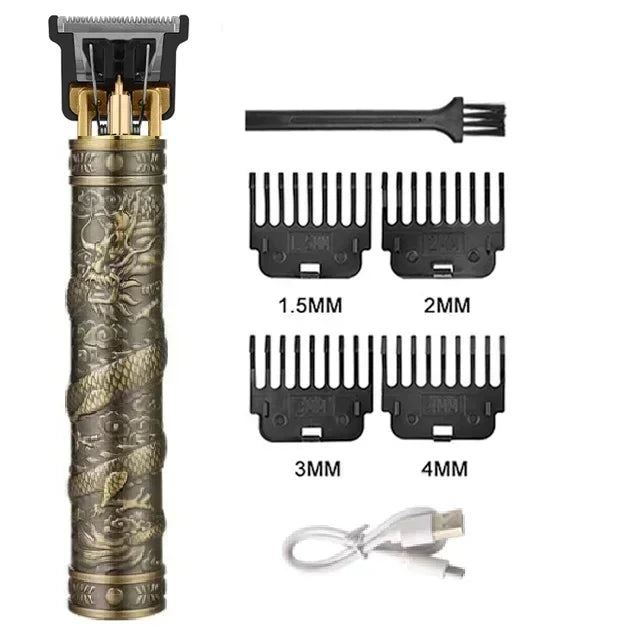 Vintage T9 Hair Trimmer for men Professional Hair Cutting Machine Cordless Beard Trimmer for Home Travel Cordless Hair Clipper