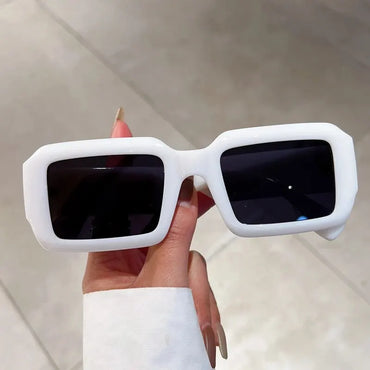 KAMMPT Cermin Mata Hitam Pinggul Pop Segi Empat Kecil untuk Wanita Fesyen Lelaki Vintaj Trend Perjalanan Retro Rekaan Jenama Cermin Mata