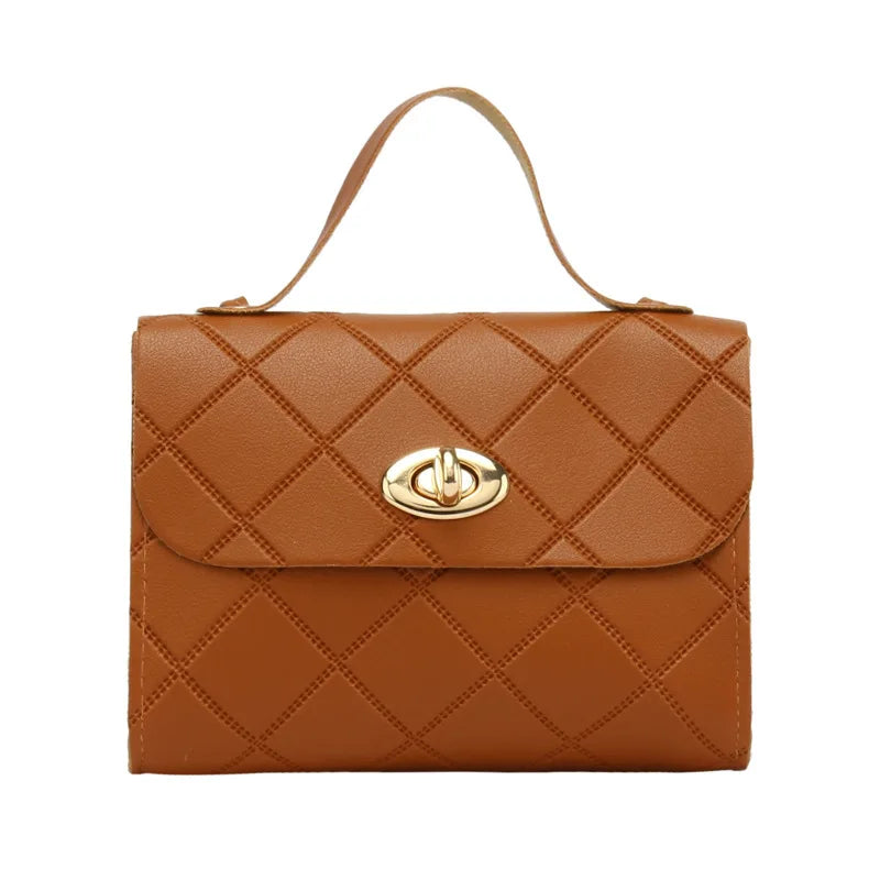 Lingge stripesd small square bag women's handbags2021 k-style satchel small bag export wholesale fashion trendy bag