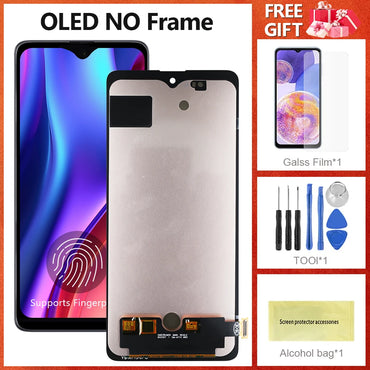 Super AMOLED For Samsung Galaxy A715 LCD Display Touch Screen Digitizer Assembly LCD For Samsung Galaxy A71 A715F Replacement