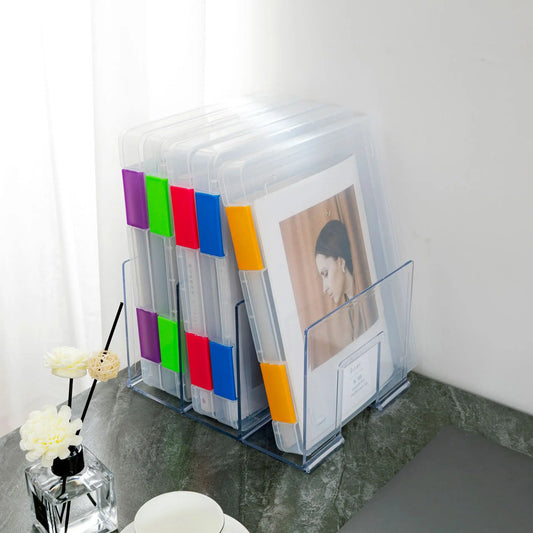 Transparent Thicken A4 File Box Plastic Office Document Sorting Storage Box Buckle Design Book File Archive Seal Boxes Organizer