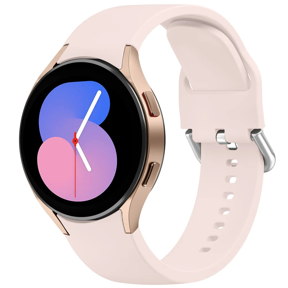 Tali Silikon 20mm Untuk Jam Tangan Samsung Galaxy 6/5/4 44mm 40mm pro Gelang Jam Untuk Jam Tangan Galaxy 6 4 Jalur 43mm/47mm 42mm/46mm Klasik Klasik