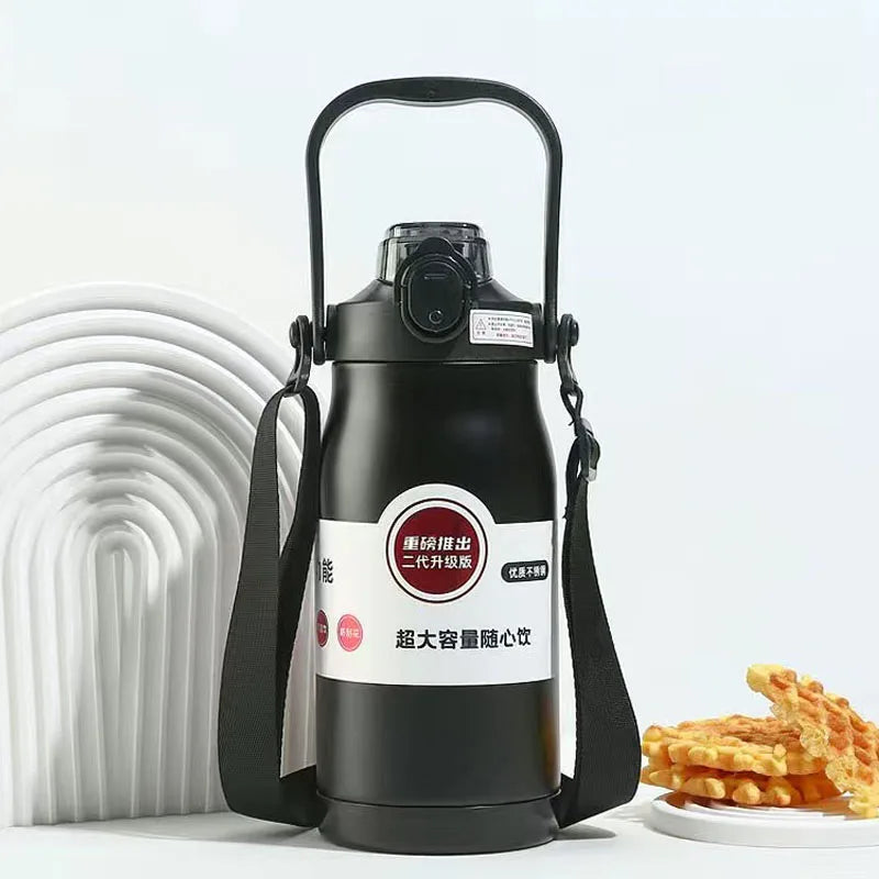 1600ml Large Capacity Thermal Water Bottle Stainless Steel Thermo Bottle Tumbler Thermos Mug Insulated Cup Thermos Kids Gifts
