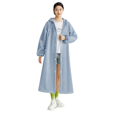 Black Fashion Adult Waterproof Long Raincoat Outdoor Travel Climbing Waterproof Rain Gear Universal One Piece Raincoat Tool