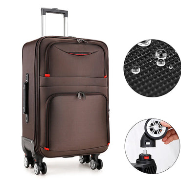 Beg Troli Beg Perjalanan Berkapasiti Besar Kalis Air Oxford Rolling Luggage Roda universal 20 inci Kabin Membawa Bagasi