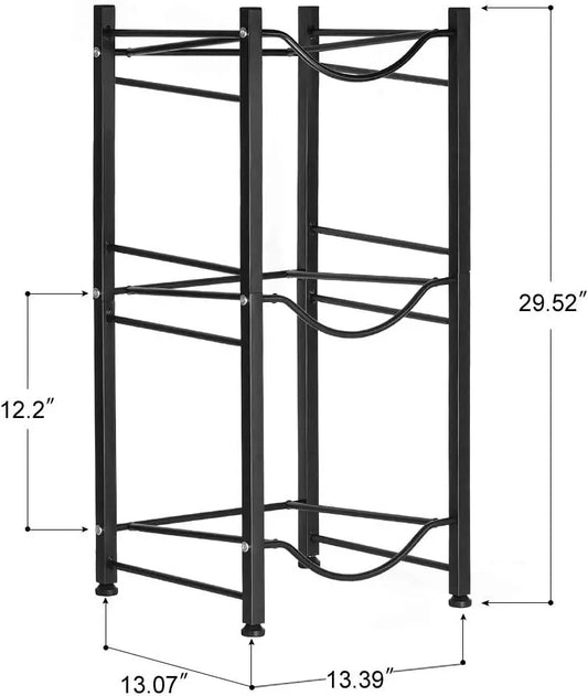 5 Gallon Water Jug Holder Water Bottle Storage Rack 3 Tiers Organizer Heavy Duty