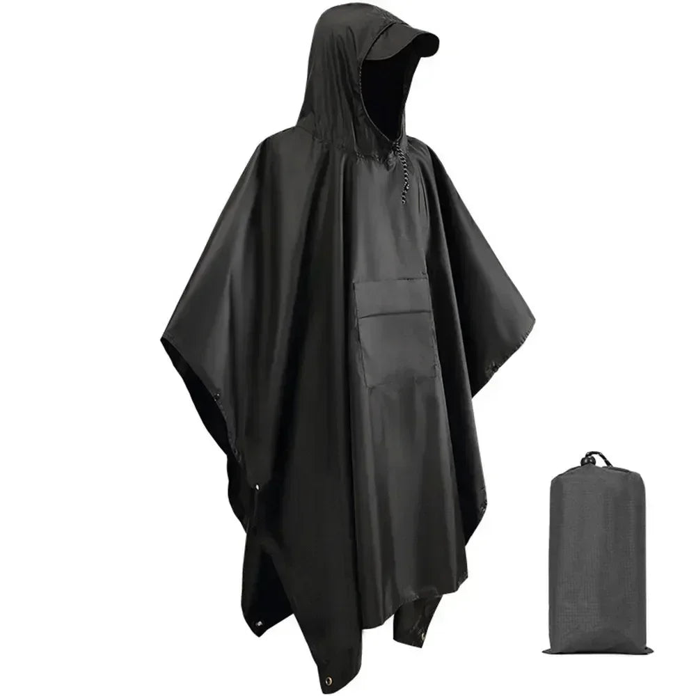 Coat Hooded Raincoats Travel Hiking Fishing Climbing Poncho Outdoor Portable Adult Waterproof Raincoat Women Men Practical Rain