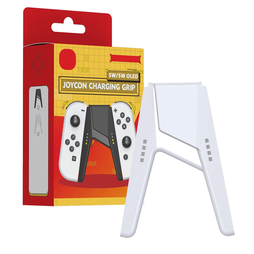 Charging Grip Bracket for Nintendo Switch Gaming Controller Grip Charging Station for Nintendo Switch OLED Joy-Con Stand Holder