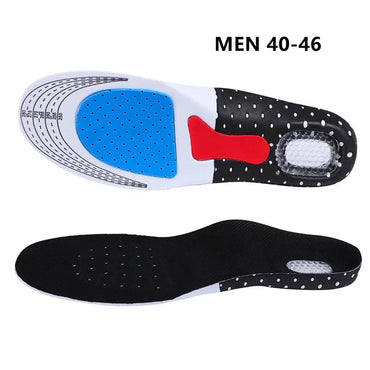 Silicone Sport Insoles Orthotic Arch Support Sport Shoe Pad Running Gel Insoles Men Women Orthotic Breathable Running Cushion