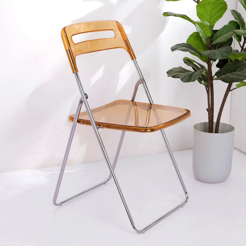 Folding Chairs Minimalist Home Leisure Backrest Chairs Dining Chairs Exhibition Chairs Plastic Training Chairs Dining Chair 2024