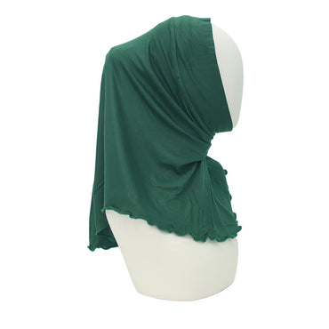 Tudung Instan Modal untuk Wanita Muslimah Islam Serban Solid Gaya Mini Selendang Amira Warna Polos Lembut Sedia Dipakai Hijab Undercaps