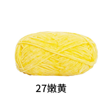 40g/roll 2mm Lustre Chenille Yarn DIY Hand Crochet Dolls Shoes Materials For Hand Knitting Thin Pleuche Wool Rope